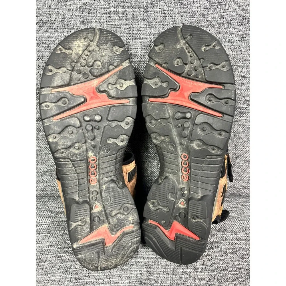 Ecco Yucatan Mens Sandals Bison Black Leather Sport Hiking 41 EU US 7 Outdoors